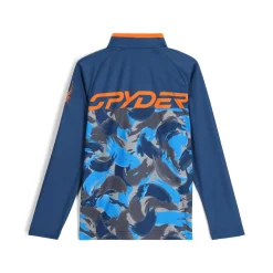 Spyder Boys Camo Half Zip - True Navy TRUENAVY Outlet