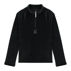 Spyder Girls Shimmer Bug Half Zip - BLACK Cheap