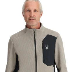 Spyder Mens Bandit Full Zip - CONCRETE Cheap