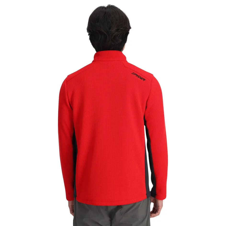 Spyder Mens Bandit Half Zip - Red SPYDERRED Shop