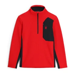 Spyder Mens Bandit Half Zip - Red SPYDERRED Shop