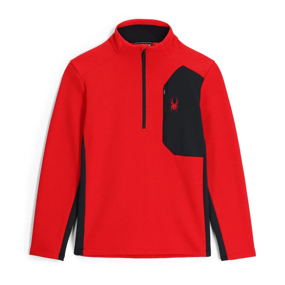 Spyder Mens Bandit Half Zip - Red SPYDERRED Shop
