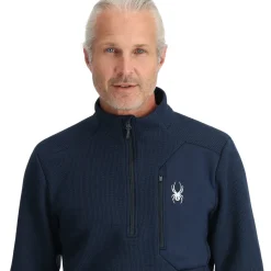 Spyder Mens Bandit Half Zip - True Navy TRUENAVY Clearance