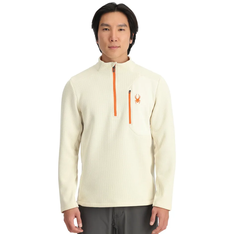 Spyder Mens Bandit Half Zip - Vanilla Latte VANILLALATTE Store