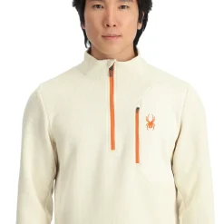 Spyder Mens Bandit Half Zip - Vanilla Latte VANILLALATTE Store