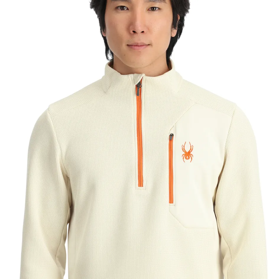 Spyder Mens Bandit Half Zip - Vanilla Latte VANILLALATTE Store