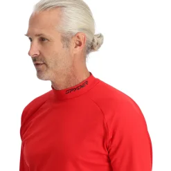 Spyder Mens Castle Mock Crew - Red SPYDERRED Cheap