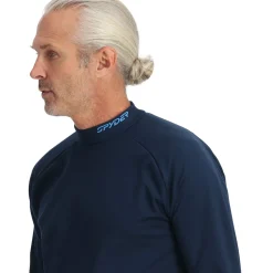 Spyder Mens Castle Mock Crew - True Navy TRUENAVY Clearance