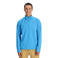 Spyder Mens Gridweb Half Zip - Aether Blue AETHERBLUE Hot