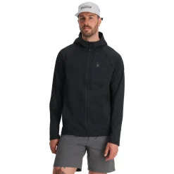 Spyder Mens Gridweb Hoodie - BLACK Best