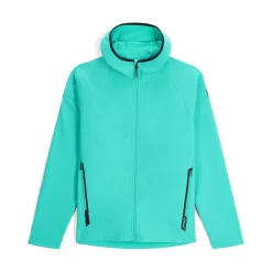 Spyder Mens Gridweb ShellFleece™ Hoodie - Teal Green TEALGREEN Cheap