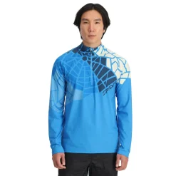 Spyder Mens Legacy Half Zip - Aether Blue AETHERBLUE Store