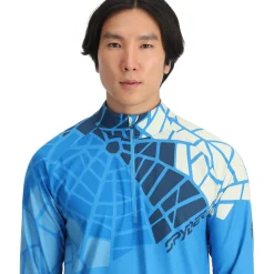 Spyder Mens Legacy Half Zip - Aether Blue AETHERBLUE Store