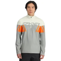 Spyder Mens Podium Half Zip - CONCRETE Online