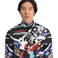 Spyder Mens Podium Half Zip - Paint By Numbers Purple Flash PAINTBYNUMBERSPURPLEFLASH Best Sale