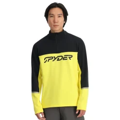 Spyder Mens Speed Fleece Half Zip - Acid Yellow ACIDYELLOW New