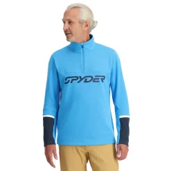 Spyder Mens Speed Fleece Half Zip - Aether Blue AETHERBLUE Hot