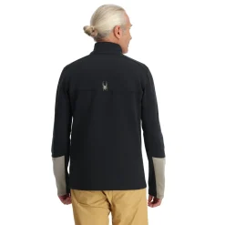Spyder Mens Speed Fleece Half Zip - BLACK Cheap