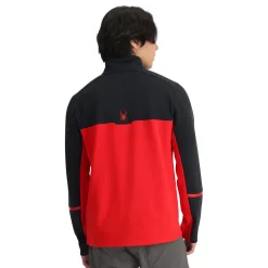 Spyder Mens Speed Fleece Half Zip - Red SPYDERRED Outlet