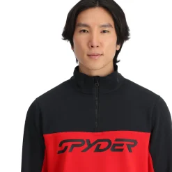 Spyder Mens Speed Fleece Half Zip - Red SPYDERRED Outlet