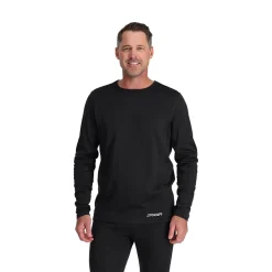 Spyder Mens Stretch Charger Crew - BLACK Fashion