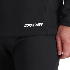 Spyder Mens Stretch Charger Crew - BLACK Fashion