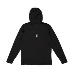 Spyder Mens Stretch Charger Hoodie - BLACK Outlet
