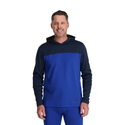 Spyder Mens Stretch Charger Hoodie - Electric Blue ELECTRICBLUE Online