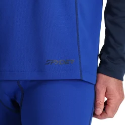 Spyder Mens Stretch Charger Hoodie - Electric Blue ELECTRICBLUE Online