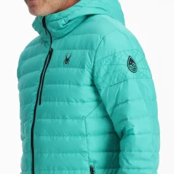 Spyder Mens Zenith Hooded - Teal Green TEALGREEN Best Sale
