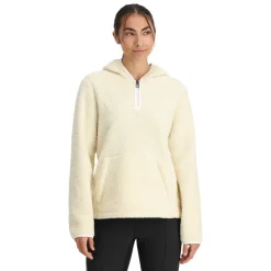 Spyder Womens Cloud Fleece Hoodie - Vanilla Latte VANILLALATTE Shop
