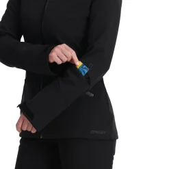 Spyder Womens Glacial Softshell - BLACK Cheap