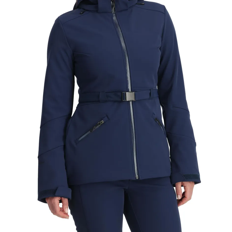 Spyder Womens Glacial Softshell - True Navy TRUENAVY Hot