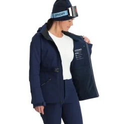 Spyder Womens Glacial Softshell - True Navy TRUENAVY Hot
