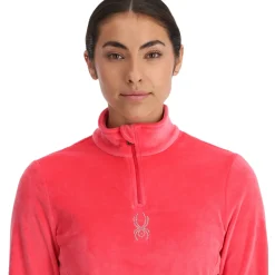 Spyder Womens Shimmer Bug Half Zip - Prism Pink PRISMPINK New