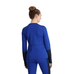 Spyder Womens Stretch Charger Crew - Electric Blue ELECTRICBLUE Shop