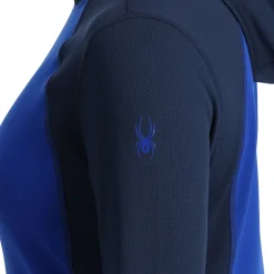 Spyder Womens Stretch Charger Hoodie - Electric Blue ELECTRICBLUE Best