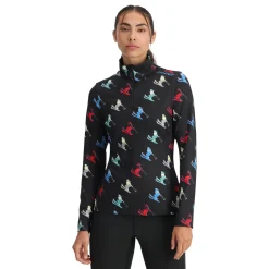 Spyder Womens Vivid Half Zip - BLACK Fashion