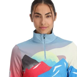 Spyder Womens Vivid Half Zip - MULTI Flash Sale